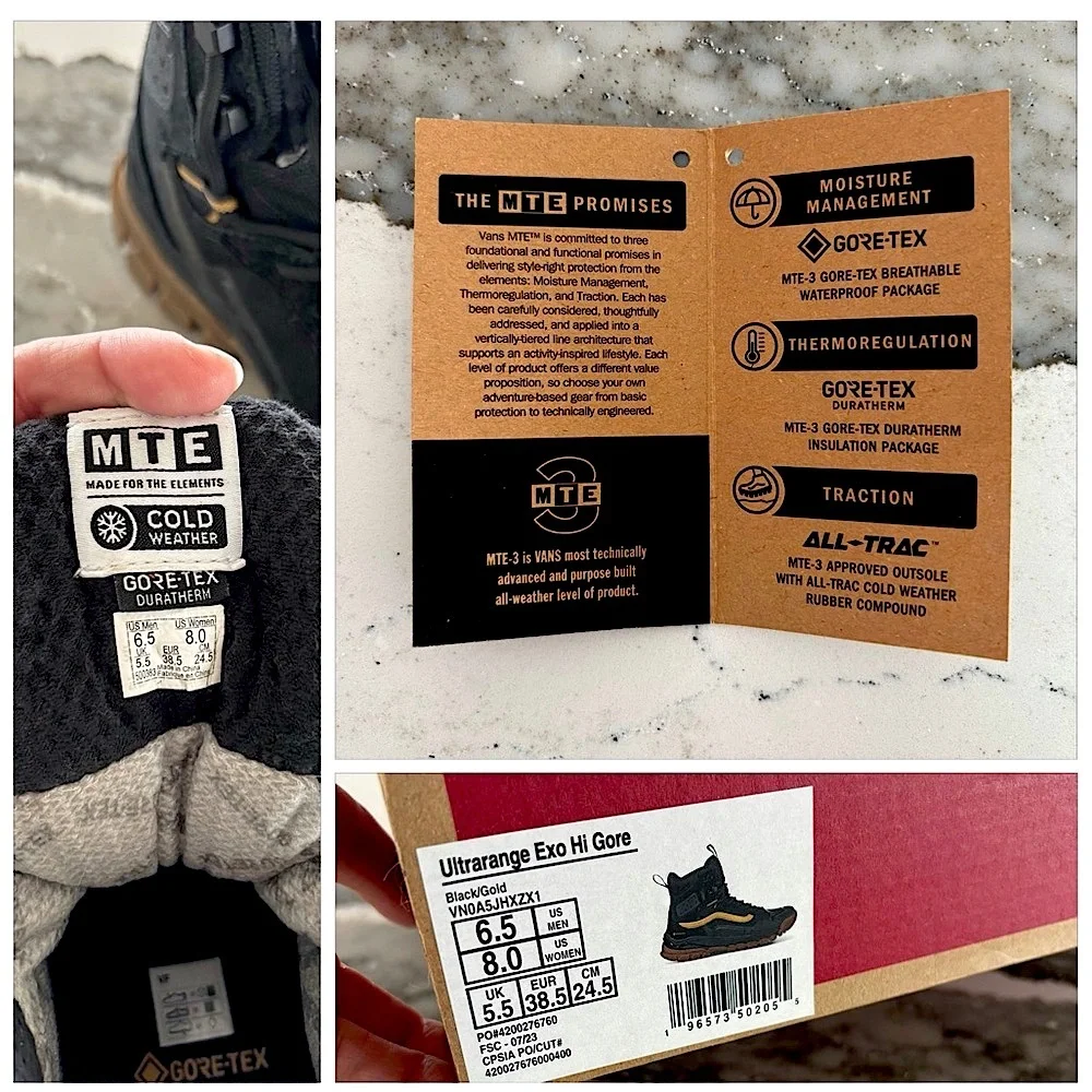 RARE Vans Ultrarange EXO Hi GORE-TEX MTE-3 Boot
Black Gold High-Top Sneakerboots - Picture 13 of 16